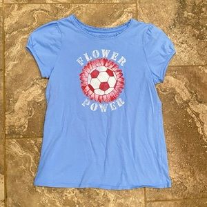 Lands’ End girls size XL/16 Flower Power shirt